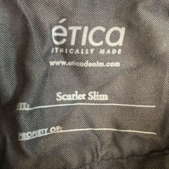 Ética Scarlet Slim Striped High-Rise Frayed Hem Jeans, 29 - Picture 10 of 12